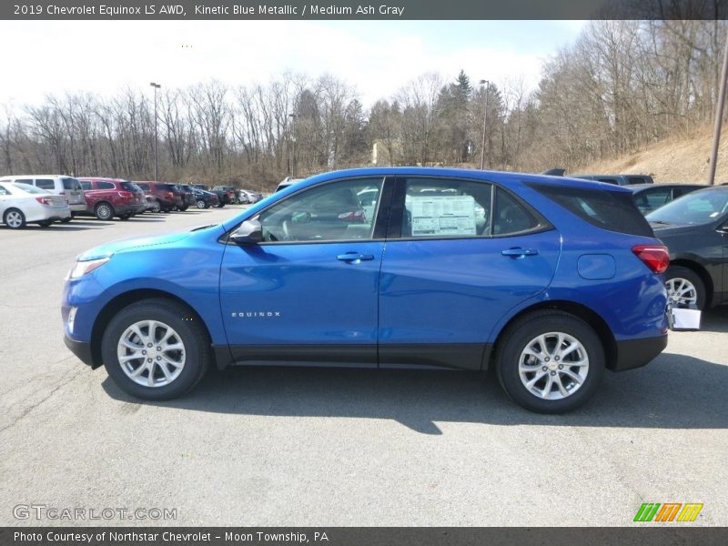 Kinetic Blue Metallic / Medium Ash Gray 2019 Chevrolet Equinox LS AWD