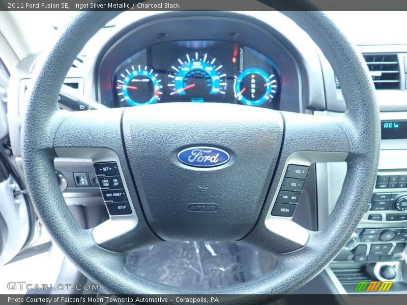 Ingot Silver Metallic / Charcoal Black 2011 Ford Fusion SE