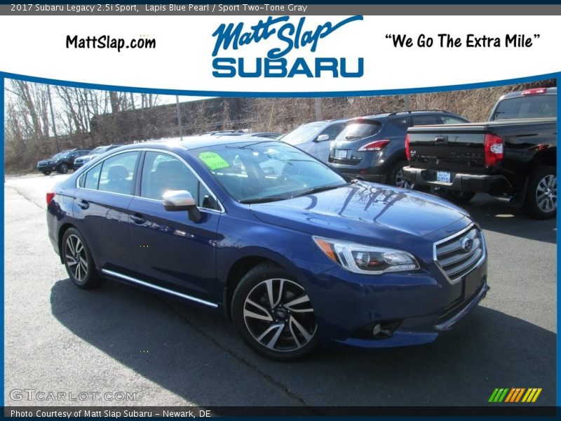 Lapis Blue Pearl / Sport Two-Tone Gray 2017 Subaru Legacy 2.5i Sport