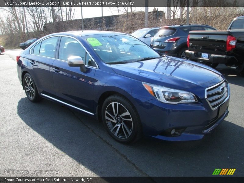 Lapis Blue Pearl / Sport Two-Tone Gray 2017 Subaru Legacy 2.5i Sport