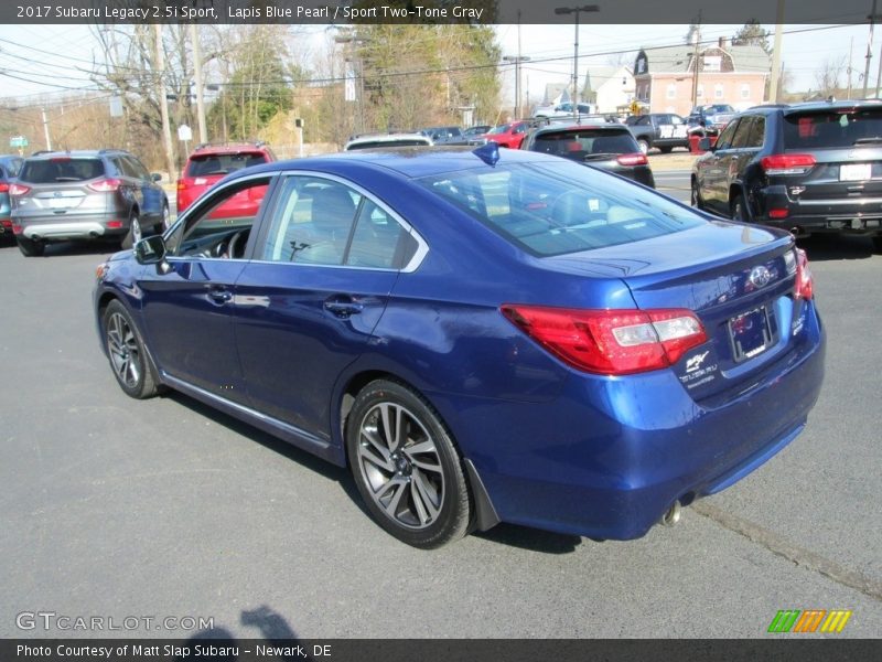 Lapis Blue Pearl / Sport Two-Tone Gray 2017 Subaru Legacy 2.5i Sport