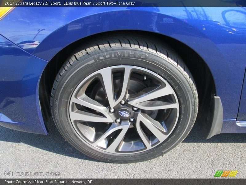 Lapis Blue Pearl / Sport Two-Tone Gray 2017 Subaru Legacy 2.5i Sport