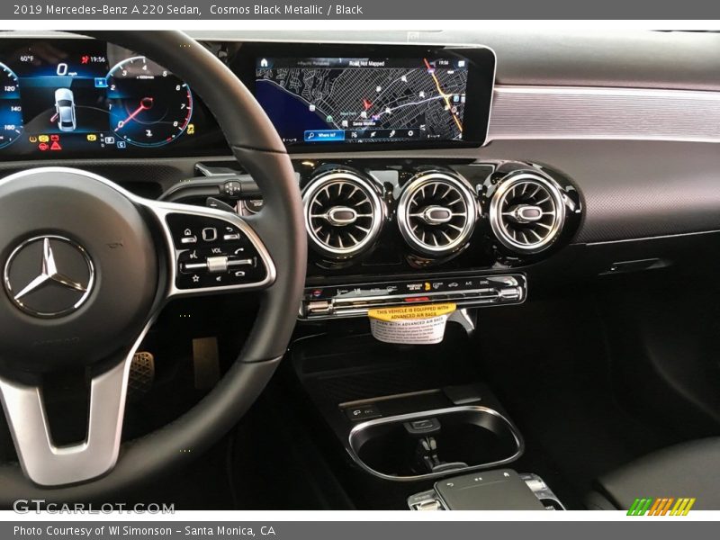 Cosmos Black Metallic / Black 2019 Mercedes-Benz A 220 Sedan