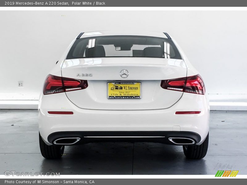 Polar White / Black 2019 Mercedes-Benz A 220 Sedan