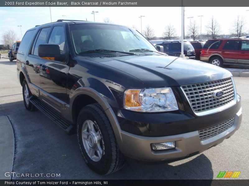 Black Clearcoat / Medium Parchment 2003 Ford Expedition Eddie Bauer