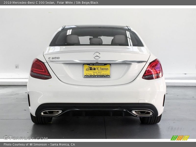 Polar White / Silk Beige/Black 2019 Mercedes-Benz C 300 Sedan