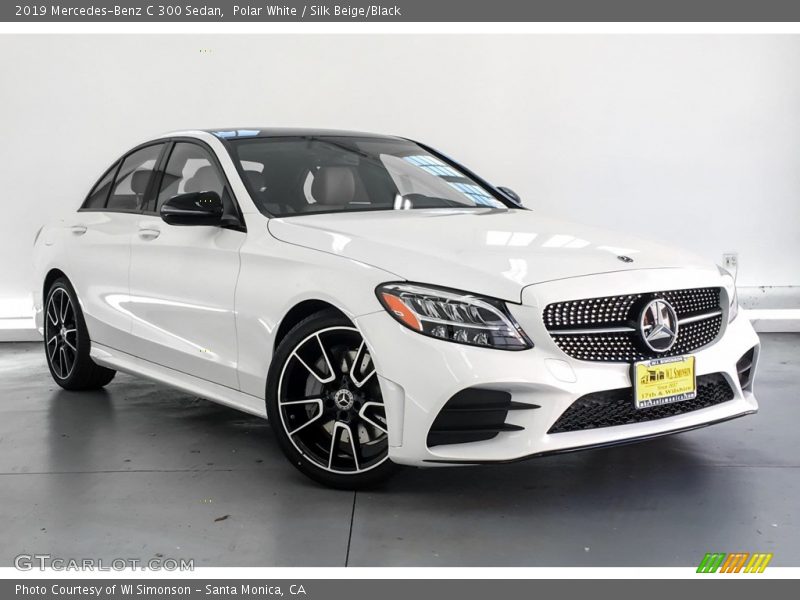 Polar White / Silk Beige/Black 2019 Mercedes-Benz C 300 Sedan