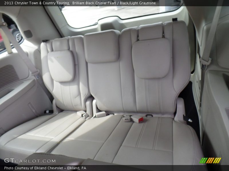 Brilliant Black Crystal Pearl / Black/Light Graystone 2013 Chrysler Town & Country Touring