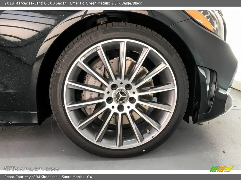 Emerald Green Metallic / Silk Beige/Black 2019 Mercedes-Benz C 300 Sedan