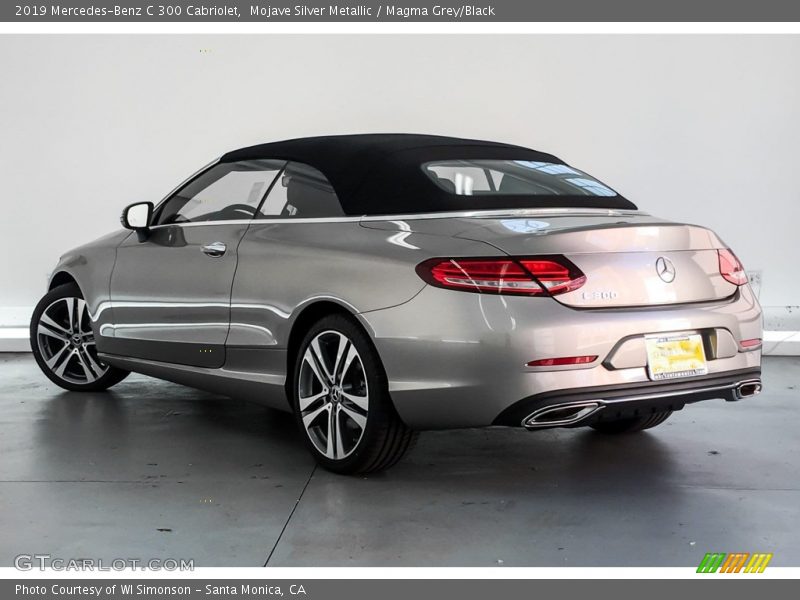Mojave Silver Metallic / Magma Grey/Black 2019 Mercedes-Benz C 300 Cabriolet