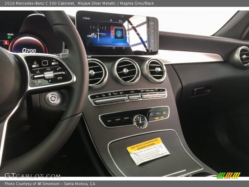 Mojave Silver Metallic / Magma Grey/Black 2019 Mercedes-Benz C 300 Cabriolet