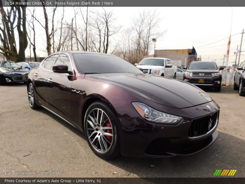 Rosso Folgore (Dark Red) / Nero 2014 Maserati Ghibli S Q4