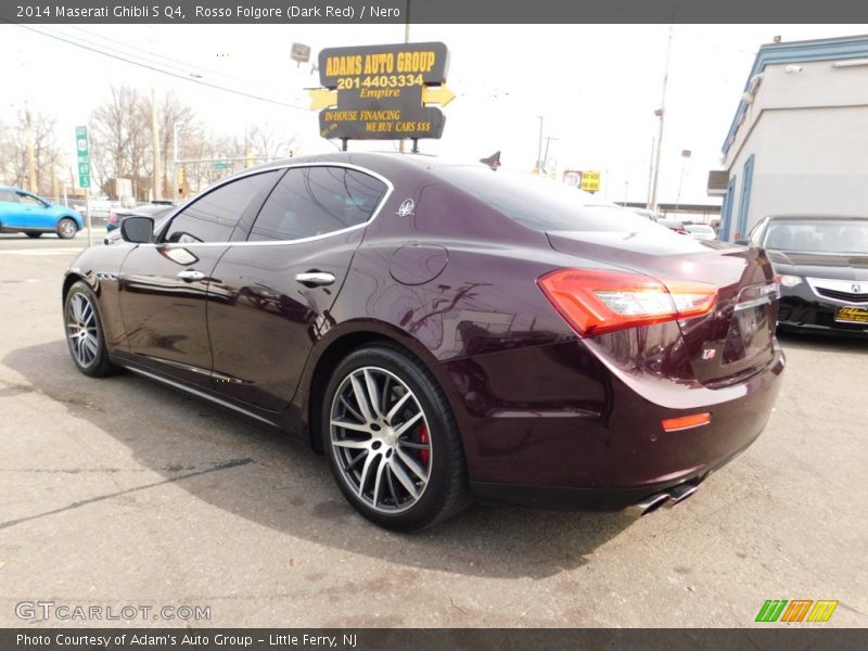 Rosso Folgore (Dark Red) / Nero 2014 Maserati Ghibli S Q4