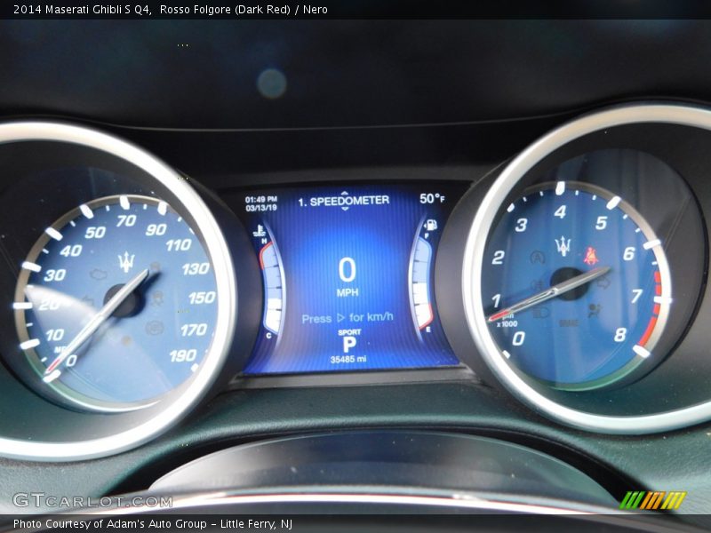 Rosso Folgore (Dark Red) / Nero 2014 Maserati Ghibli S Q4