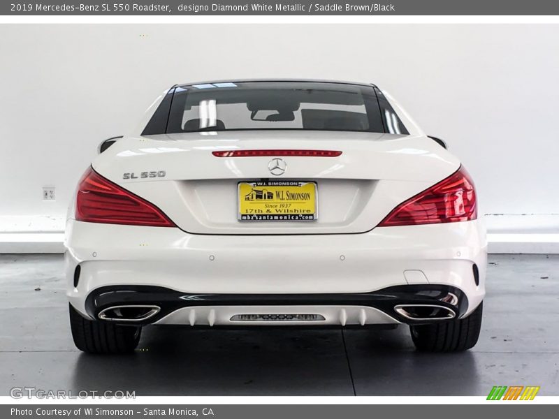 designo Diamond White Metallic / Saddle Brown/Black 2019 Mercedes-Benz SL 550 Roadster