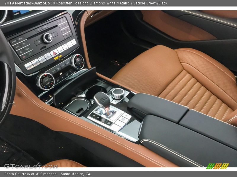 designo Diamond White Metallic / Saddle Brown/Black 2019 Mercedes-Benz SL 550 Roadster