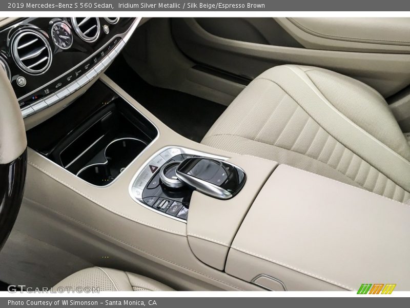Iridium Silver Metallic / Silk Beige/Espresso Brown 2019 Mercedes-Benz S 560 Sedan