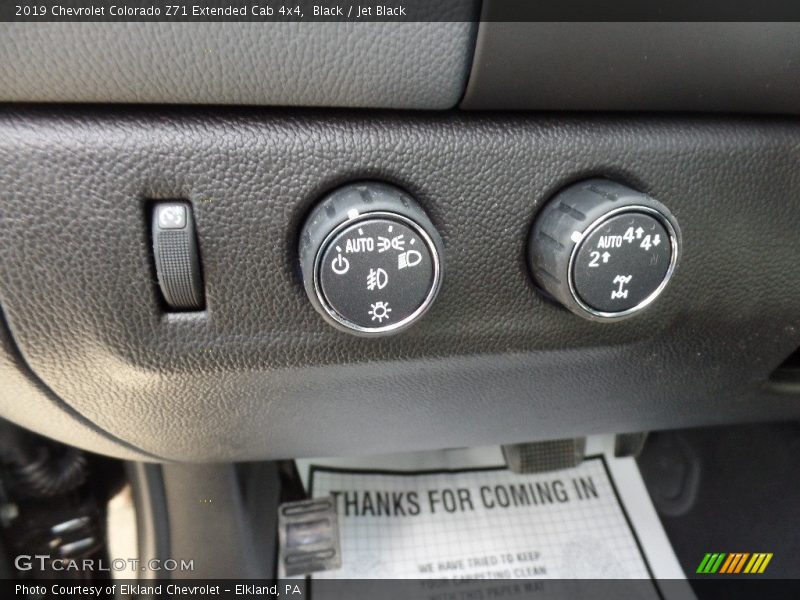 Black / Jet Black 2019 Chevrolet Colorado Z71 Extended Cab 4x4