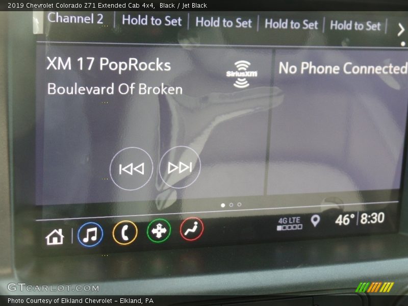 Black / Jet Black 2019 Chevrolet Colorado Z71 Extended Cab 4x4