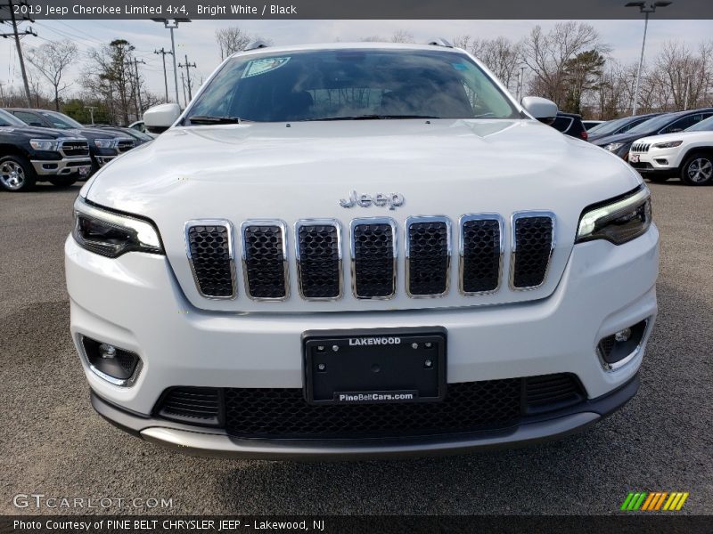 Bright White / Black 2019 Jeep Cherokee Limited 4x4
