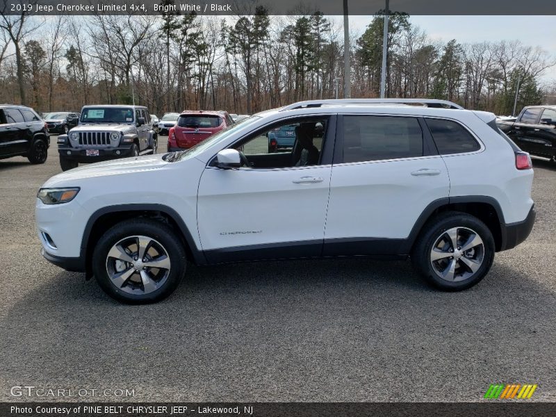 Bright White / Black 2019 Jeep Cherokee Limited 4x4