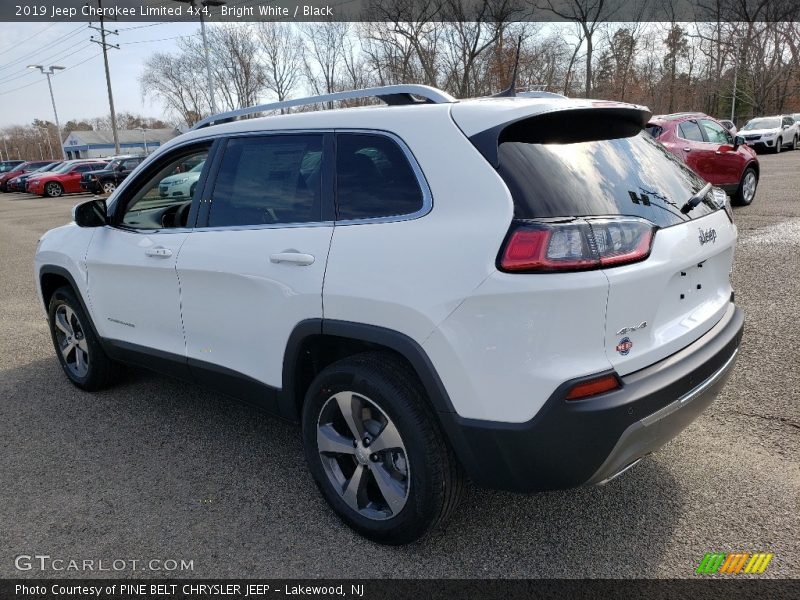 Bright White / Black 2019 Jeep Cherokee Limited 4x4