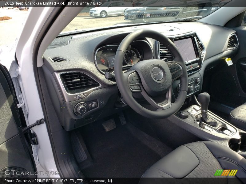 Bright White / Black 2019 Jeep Cherokee Limited 4x4
