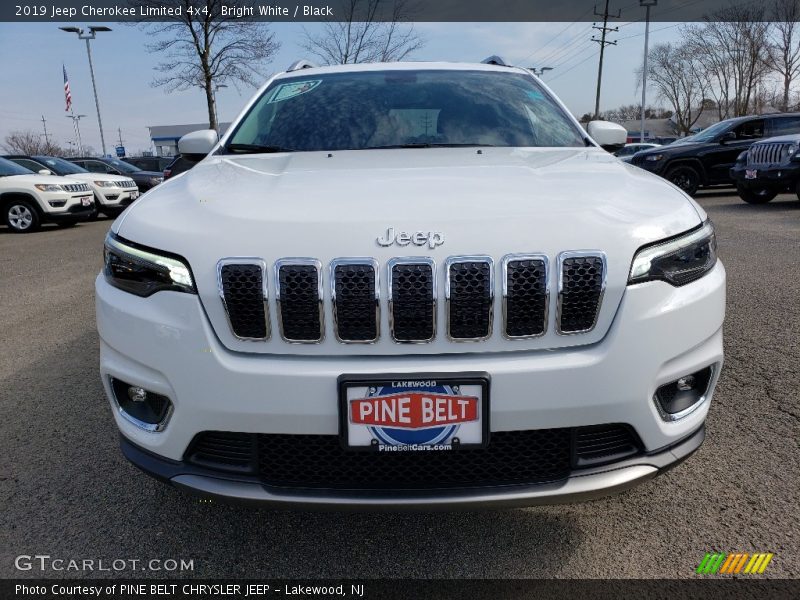 Bright White / Black 2019 Jeep Cherokee Limited 4x4