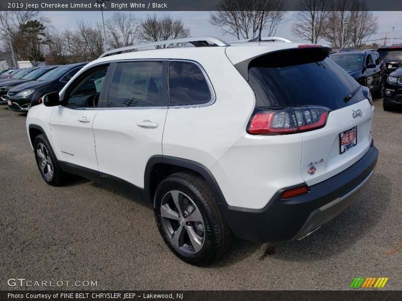 Bright White / Black 2019 Jeep Cherokee Limited 4x4