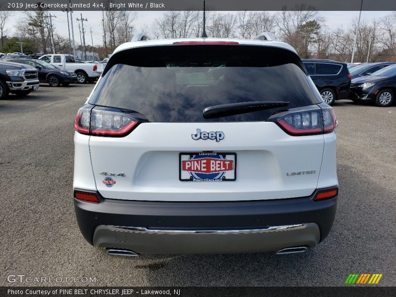 Bright White / Black 2019 Jeep Cherokee Limited 4x4