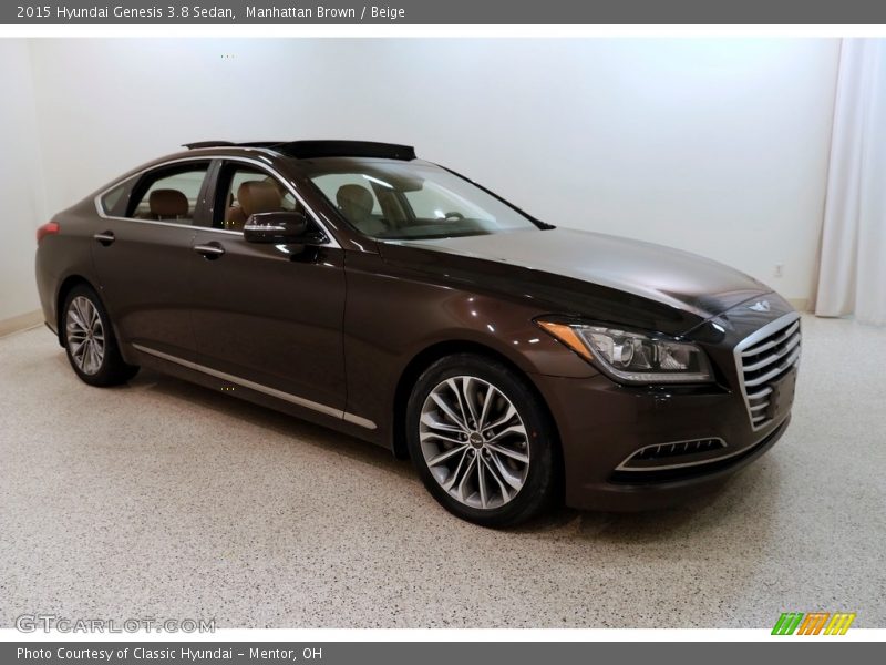 Manhattan Brown / Beige 2015 Hyundai Genesis 3.8 Sedan