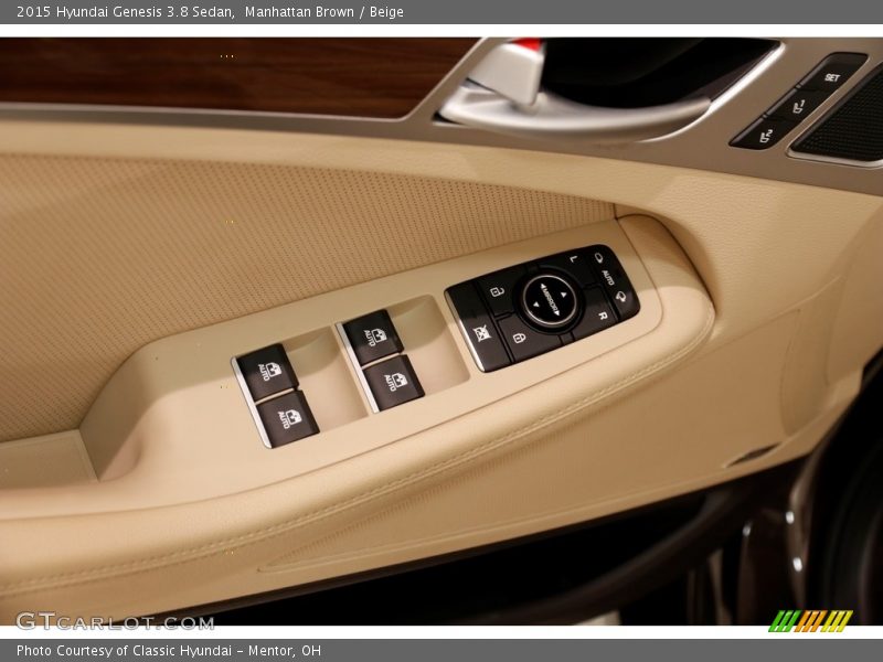 Manhattan Brown / Beige 2015 Hyundai Genesis 3.8 Sedan