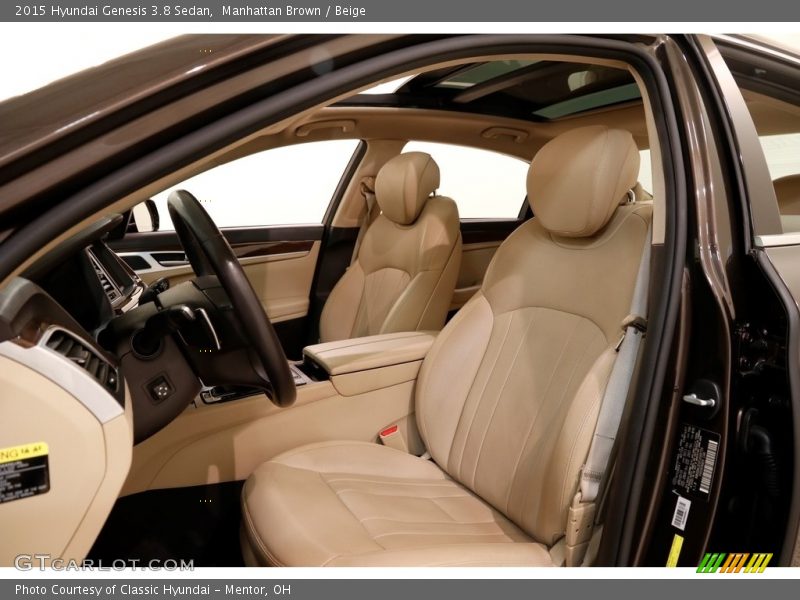 Manhattan Brown / Beige 2015 Hyundai Genesis 3.8 Sedan