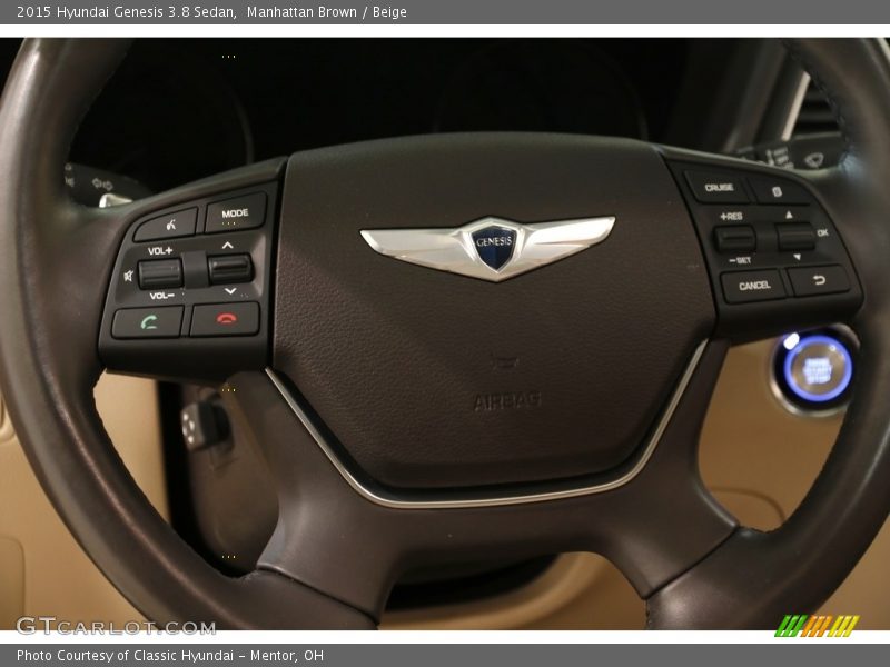 Manhattan Brown / Beige 2015 Hyundai Genesis 3.8 Sedan