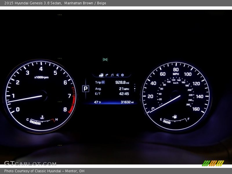 Manhattan Brown / Beige 2015 Hyundai Genesis 3.8 Sedan