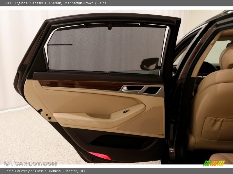 Manhattan Brown / Beige 2015 Hyundai Genesis 3.8 Sedan