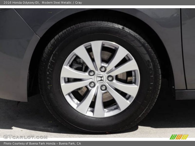 Modern Steel Metallic / Gray 2016 Honda Odyssey EX