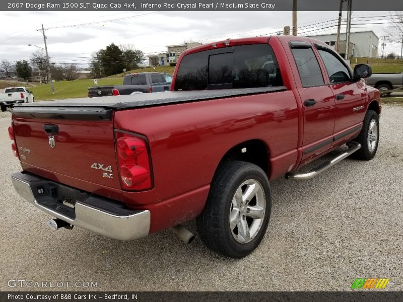 Inferno Red Crystal Pearl / Medium Slate Gray 2007 Dodge Ram 1500 SLT Quad Cab 4x4