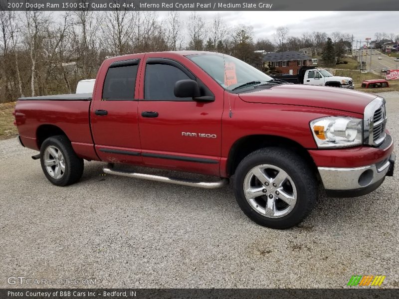 Inferno Red Crystal Pearl / Medium Slate Gray 2007 Dodge Ram 1500 SLT Quad Cab 4x4