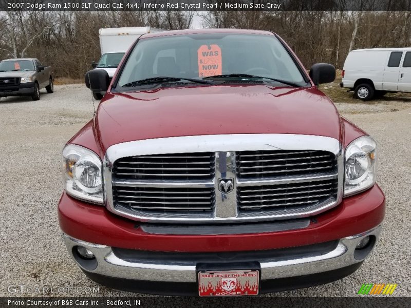 Inferno Red Crystal Pearl / Medium Slate Gray 2007 Dodge Ram 1500 SLT Quad Cab 4x4