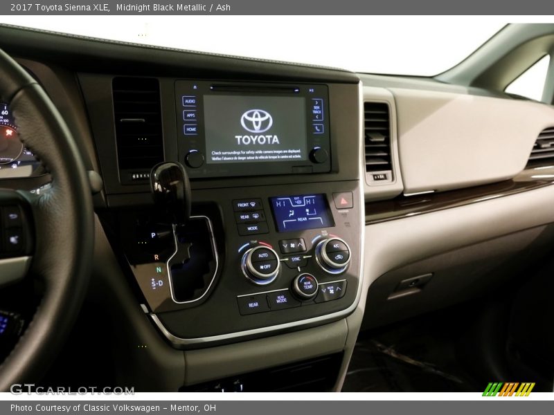 Midnight Black Metallic / Ash 2017 Toyota Sienna XLE