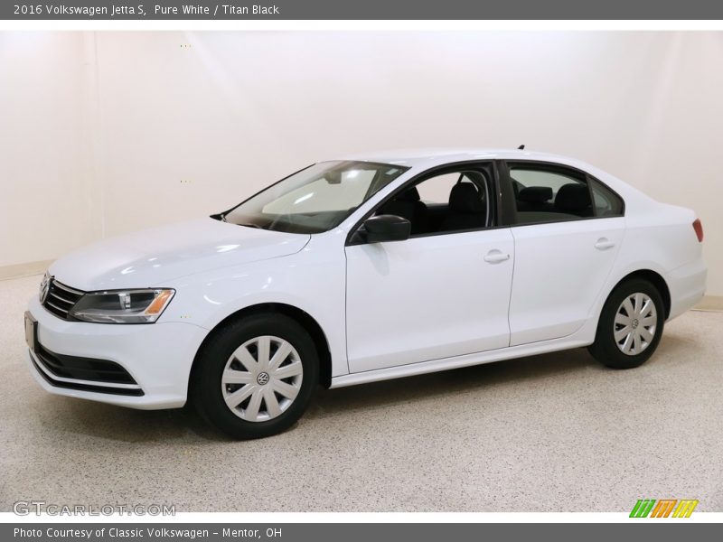 Pure White / Titan Black 2016 Volkswagen Jetta S