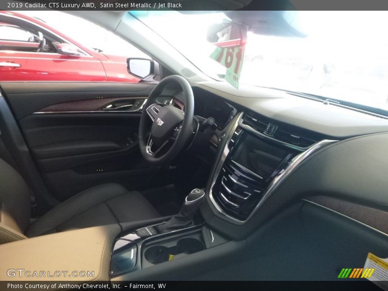 Satin Steel Metallic / Jet Black 2019 Cadillac CTS Luxury AWD