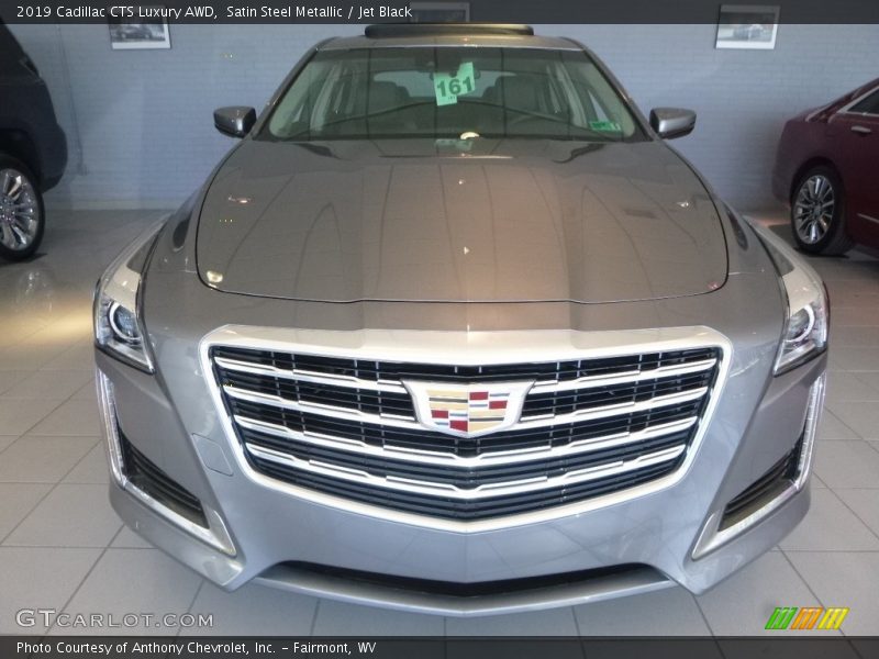 Satin Steel Metallic / Jet Black 2019 Cadillac CTS Luxury AWD