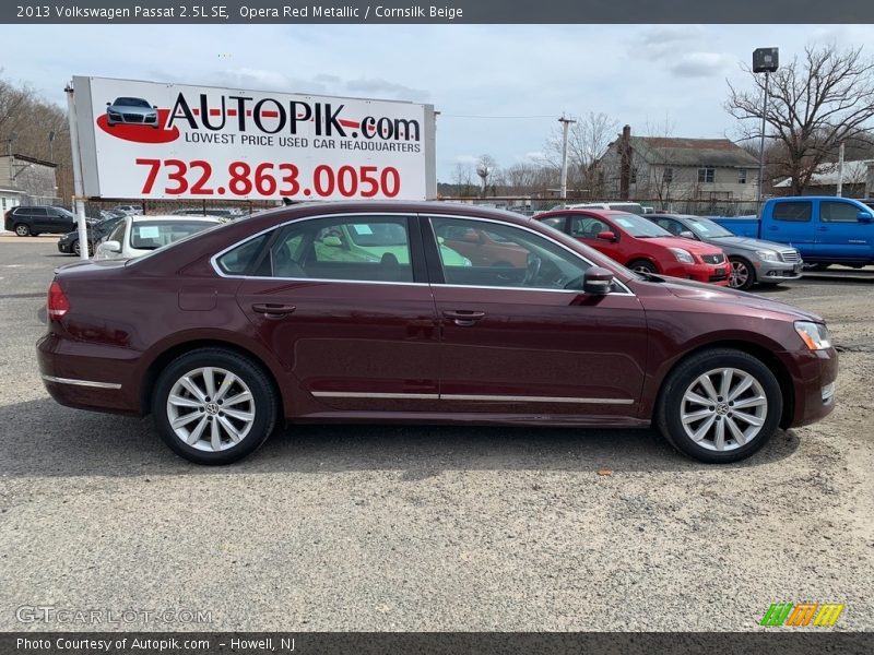 Opera Red Metallic / Cornsilk Beige 2013 Volkswagen Passat 2.5L SE