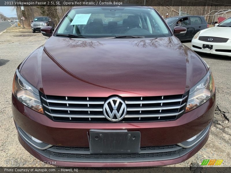 Opera Red Metallic / Cornsilk Beige 2013 Volkswagen Passat 2.5L SE