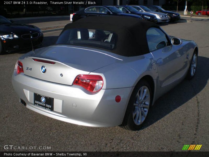 Titanium Silver Metallic / Black 2007 BMW Z4 3.0i Roadster