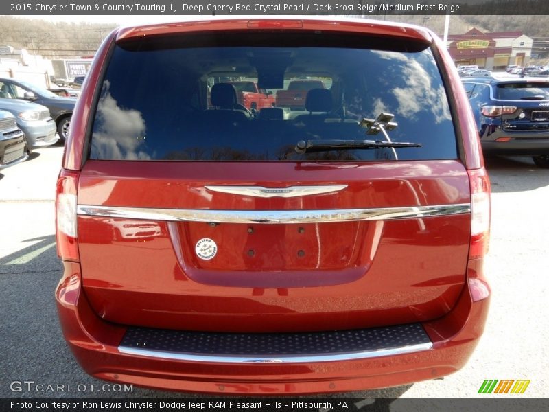 Deep Cherry Red Crystal Pearl / Dark Frost Beige/Medium Frost Beige 2015 Chrysler Town & Country Touring-L