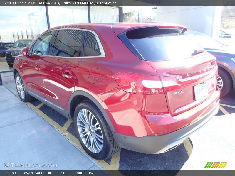 Ruby Red Metallic / Cappuccino 2018 Lincoln MKX Reserve AWD