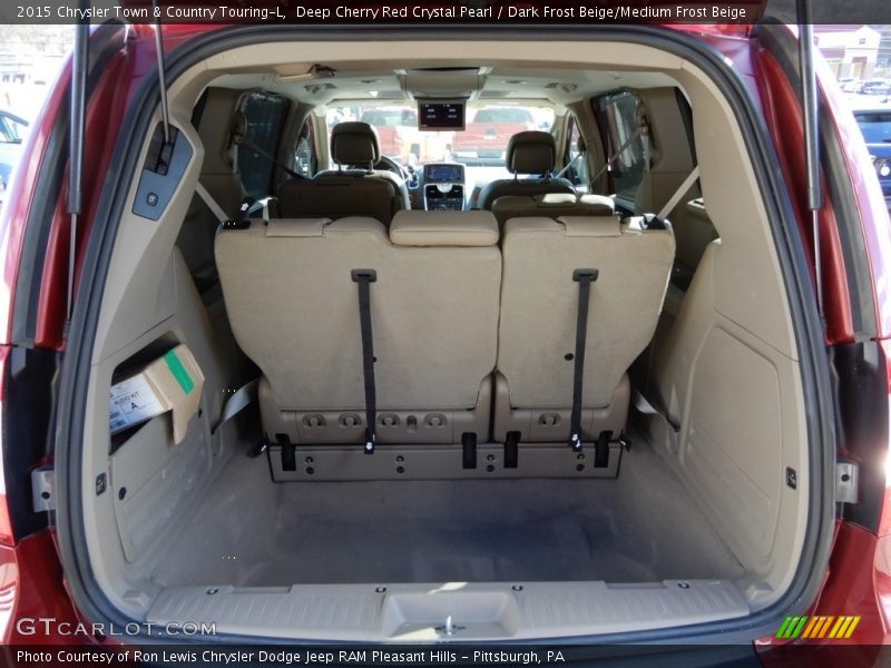 Deep Cherry Red Crystal Pearl / Dark Frost Beige/Medium Frost Beige 2015 Chrysler Town & Country Touring-L
